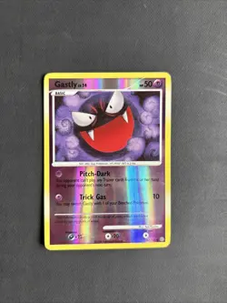 Pokemon TCG Gastly Stormfront 62/100 Reverse Holo Common 2008 Nintendo - LP - Image 1