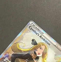 Pokemon Cynthia’s Ambition 169/172 Full Art Trainer Brilliant Stars NM - Image 4