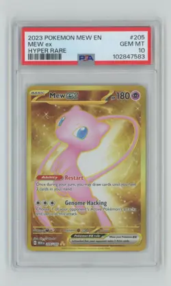 2023 Pokemon Mew EN Hyper Rare PSA 10 Mew ex #205 PSA 10 - Image 1