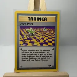 Warp Point 126/132 Gym Challenger Trainer Pokemon TCG - Image 1