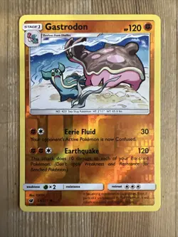 Gastrodon - 54/111 - Uncommon - Reverse Holo NM, English Pokemon Sun & Moon Crim - Image 1