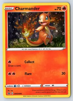 CHARMANDER SWSH092 HOLO PROMO SWORD & SHIELD PROMO POKEMON LP - Image 1