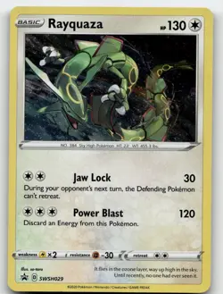 RAYQUAZA SWSH029 PROMO SWORD & SHIELD PROMO POKEMON NEAR MINT - Image 1