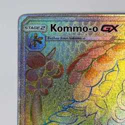 Pokemon TCG - Kommo-O GX 159/145 Guardians Rising Rainbow Secret Rare NM - Image 2