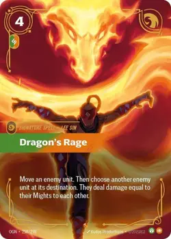 Lightly Played, English RB Foil Dragon's Rage - 258/298 - Epic - Foil Origins (R - Image 1