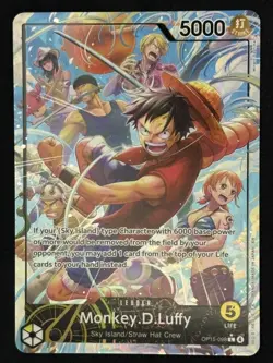 Monkey.D.Luffy OP15-098 Alternate Art Leader Adventure Kami's Island One Piece - Image 1
