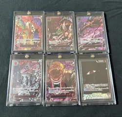 6 Card / One Piece Five Elders SPECIAL RED VER OP13 Parallel Complete & IMU NM - Image 1