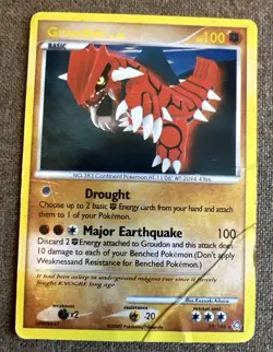 Groudon 29/146 Rare Reverse Holo Pokemon Card - Legends Awakened - Image 2