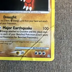 Groudon 29/146 Rare Reverse Holo Pokemon Card - Legends Awakened - Image 4