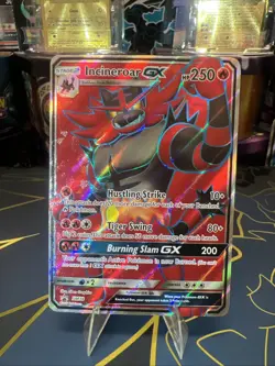 Pokemon Incineroar GX Holo Ultra Rare TCG 38 Ultra Rare NM - Image 1