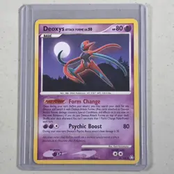Deoxys Attack Forme LV. 50 Pokemon TCG Legends Awakened 2008 Rare Card 24/146 LP - Image 1