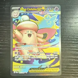 Pokemon Mega Clefable EX Full Art Holo 320 HP 120+ POR 103/088 Card - Image 1