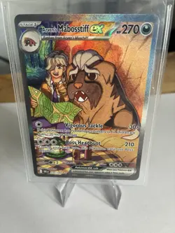 Pokemon Arven's Mabosstiff ex Special Illustration Rare Holo SV10 235/182 - Image 1