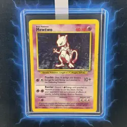 🌈Pokemon Base Set Mewtwo 10/102 Original PokemonBase Set Holo Rare Pokemon 🌈 - Image 1