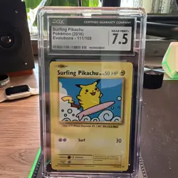Surfing Pikachu 2016 XY Evolutions Secret Rare #111 Pokemon Card - Image 1
