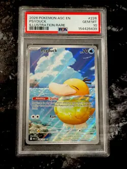 2026 POKEMON ASC EN-ASCENDED HEROES ILLUSTRATION RARE #226 PSYDUCK PSA 10 - Image 1