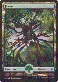 Foil Forest - Battle for Zendikar | MTG Card - Image 1