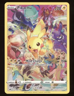 2023 Pokemon SWSH Crown Zenith Pikachu Secret Rare #160/159 - Image 1