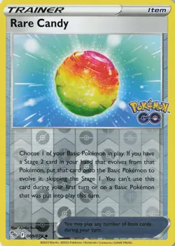 Rare Candy Uncommon Pokemon GO 069/078 NM Reverse Holo - Image 1