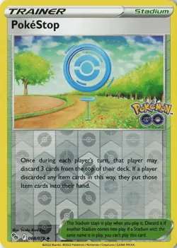PokeStop Uncommon Pokemon GO 068/078 NM Reverse Holo - Image 1