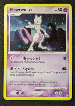 Pokemon Mewtwo TCG Legends Awakened Holo 11/146 NM Trading Card - Image 1