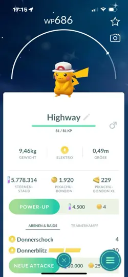 Pokemon Go Shiny Pikachu Leafs Hat Go To Kalos - Image 1