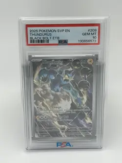THUNDURUS #209 2025 POKEMON BLACK BOLT ELITE TRAINER BOX PROMO PSA 10 - Image 1