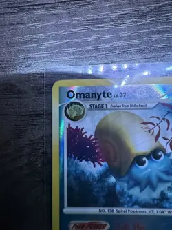 Omanyte 69/100 Majestic Dawn Reverse Holo MP Condition Pokemon TCG - Image 2