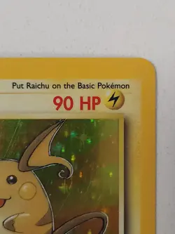 Pokemon TCG Raichu Fossil Holo Rare Unlimited Card 14/62 90 HP English 1999 - Image 5