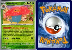 VILEPLUME 045/165 R 151 POKEMON REVERSE HOLO NM/M - Image 3