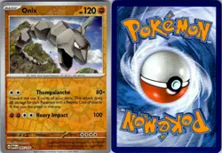 ONIX 095/165 UC 151 POKEMON REVERSE HOLO NM/M - Image 3