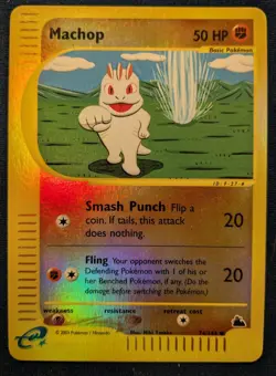 Machop 74/144 E-reader card - REVERSE HOLO - MP - Skyridge (2003) Pokemon - Image 1