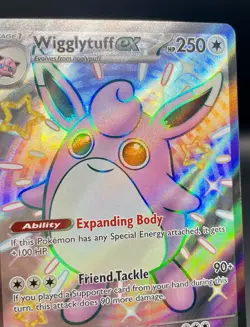 Wigglytuff ex 222/091 Paldean Fates Shiny Rare Full Art Holo Pokemon Card NM/M - Image 3
