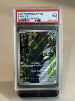 2023 Pokemon Mew En-151 #175 Psyduck Illustration Rare PSA 9 MINT - Image 1