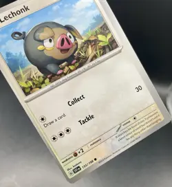 Lechonk 155/198 *MISCUT* Scarlet & Violet Base Set Common Pokemon Card NM/M - Image 3