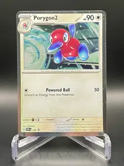 Porygon2 SVP 138 *NICE SWIRL* Black Star Promo Cosmos Holo Rare Pokemon Card NM - Image 1