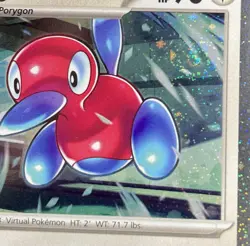Porygon2 SVP 138 *NICE SWIRL* Black Star Promo Cosmos Holo Rare Pokemon Card NM - Image 3