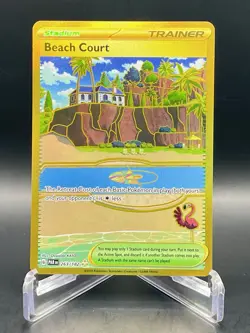 Beach Court 263/182 Paradox Rift Hyper Rare Gold Full Art Pokemon TCG NM/M - Image 1
