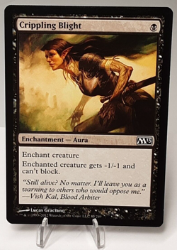 MTG - M13 - Crippling Blight - #085 - Lightly Played - Image 1