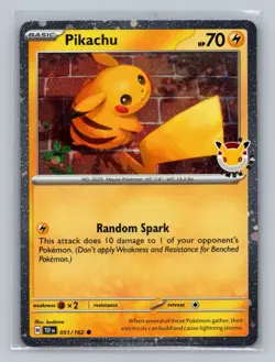 Pikachu (Pokemon Day 2026) 051/162 Holo Pokemon NM - Image 1