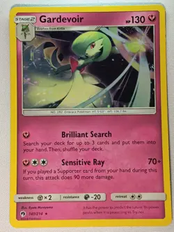 Gardevoir 141/214 Holo Rare Lost Thunder Pokemon Lightly Played - Image 1