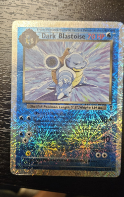 Pokemon Dark Blastoise Legendary Collection Reverse Holo Rare 4/110 70 HP Card - Image 1