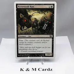 MTG - 9th Edition - Razortooth Rats - #158 - Lightly Played - Image 1