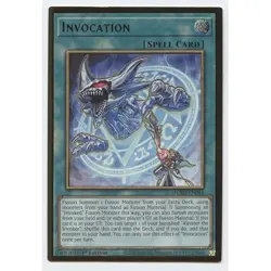 YUGIOH 3x Invocation x3 - MGED-EN044 - Premium Gold Rare 1st Edition - NM - Image 1