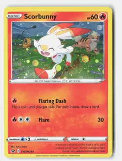 Scorbunny - (Cosmos Holo) Holofoil SWSH: Sword & Shield Promo Cards SWSH244 NM - Image 1