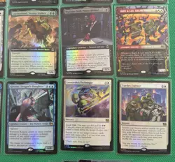MTG TMNT 65 Card Lot ALL FOIL (5 MYTHIC, 10 RARE, 20U, 30C) All Will Be One P5 - Image 5
