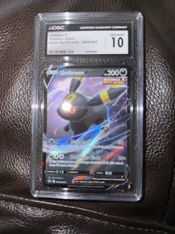 Pokemon Umbreon v SWSH203 Black Star Promo Holo Card CGC 10 Gem Mint - Image 1