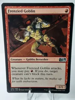 MTG - M15 - Frenzied Goblin - #142 - Lightly Played - Image 1