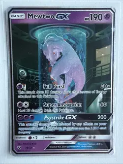 Pokemon Mewtwo GX 78/73 Shining Legends Secret Rare Card Alternate Art - Image 1