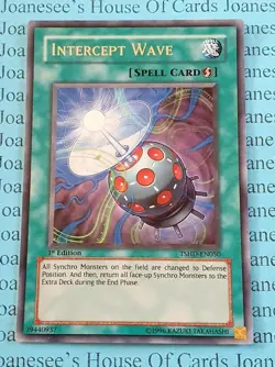 Intercept Wave TSHD-EN050 Ultra Rare Yu-Gi-Oh Card 1st Edition New - Image 1